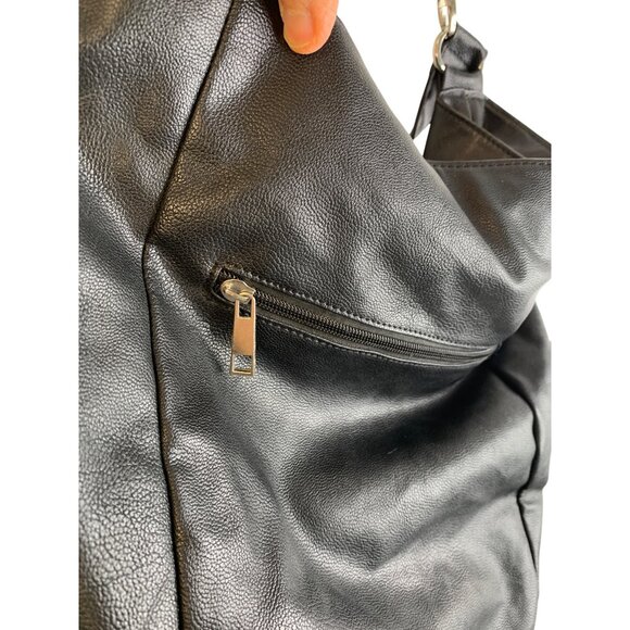 VTG Marc By Marc Jacobs Black Utility Cargo Workwear Work Leather Bag Crossbody - Picture 15 of 16